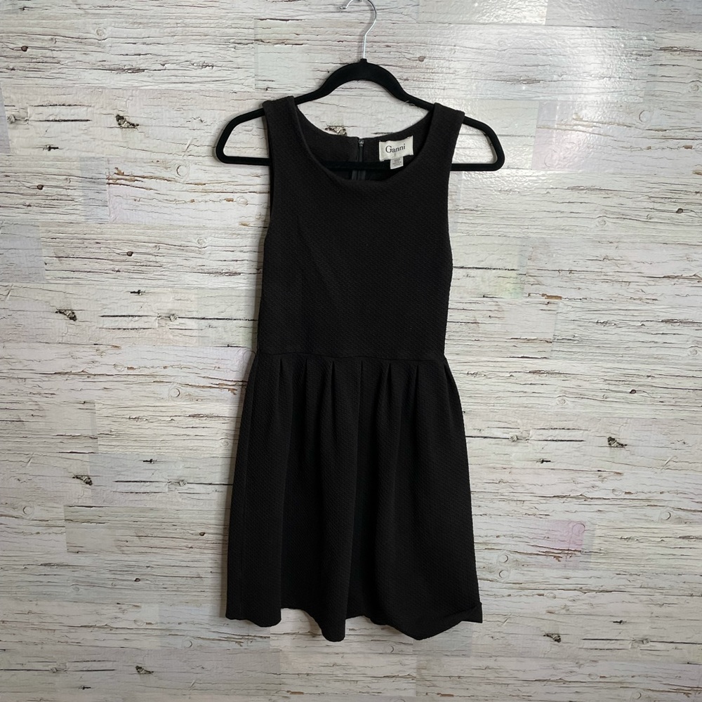 Ganni black dress size xs sleeveless